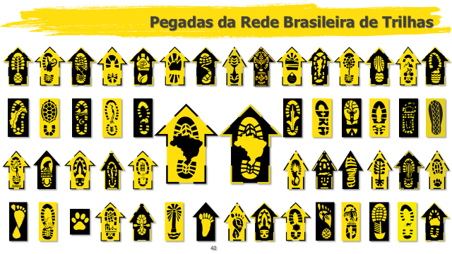 Pegadas da Rede Brasileira de Trilhas